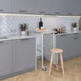 thumbnail image 6 of AmGood 18" Long x 30" Deep Stainless Steel Work Table With Open Base and Wheels | Mobile Metal Table, 6 of 9