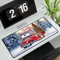 thumbnail image 3 of Santa is Coming Abyssinian Merry Christmas Xmas Noel Truck Tree Desk Mat Full Keyboard Mouse Pad Cat Lover Kitten Owner Gifts Large Mousepad - 02023, 3 of 5