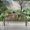 thumbnail image 6 of Outdoor Garden Bench, garden bench with Backrest & Armrests, Patio Park Bench, 6 of 6
