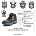 thumbnail image 6 of OUXX Mens Work Boots, Side Zipper, Steel Toe Shoes, Anti-Slip Rubber Sole, Puncture-Proof, 6 of 6