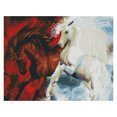 thumbnail image 2 of Cuadros Decorativos Animales 11CT Kits de punto de cruz estampados Bordado de costura (Caballo JL015) Likrtyny embutido en tela, 2 of 9