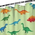 thumbnail image 3 of LightGreen Multicolor Dinosaurs Shower Curtain 84"x72" ,Bathroom Decorative Shower Curtains Set with 12 Hooks,Modern Waterproof Washable Shower Curtain, 3 of 6