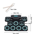 thumbnail image 4 of Tambours Électroniques, Tambour Enroulable 2000mAh Rechargeable Mode Jeu pour Garçons Filles, 4 of 7