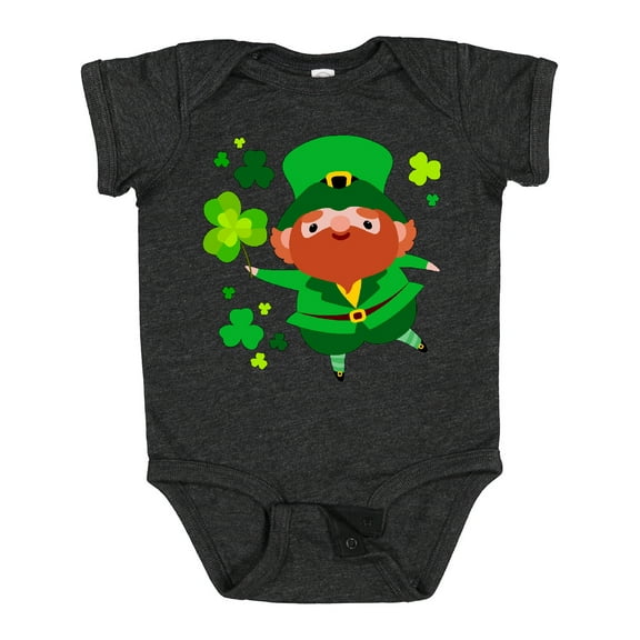 Inktastic Cute Leprechaun for St. Patrick's Day Boys or Girls Baby Bodysuit