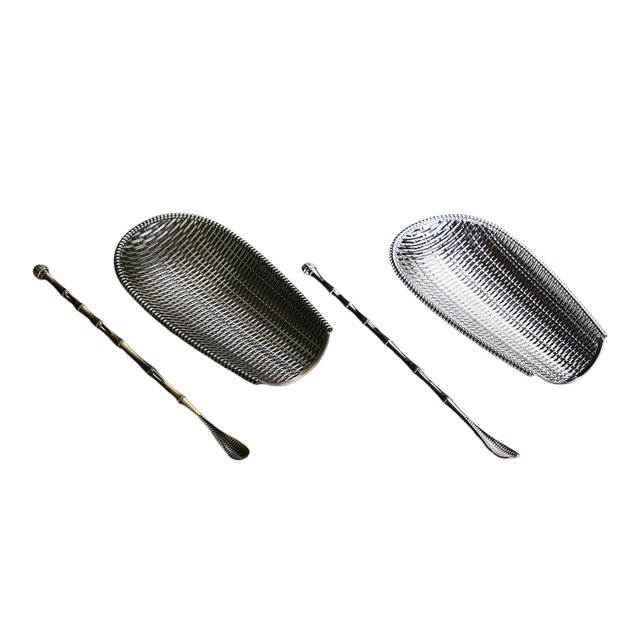 Spoon Rests,Alloy Woven Tea Spoon Caddy Spoon Tea Holder,Tea Reward Tea Ceremony Kung Fu Tea Utensils,Tea Spoon Filter Small Teaspoon Rest,Spoon Rests Coffee Tea mini spoon holder,Kitchen