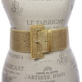 thumbnail image 2 of Ladies High Waist Wide Glitter Fashion Plain Leather Belt, 2 of 3