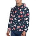 thumbnail image 3 of Haiem Cherry Blossoms Patterned Men's Hoodie with Kangaroo Pocket - Ideal Pullover Sweatshirt for Daily Wear, Travel, and Home-X-Large, 3 of 7