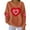A-Orange1, variant on ZyeKqe Womens Sweatshirts Valentines Day Graphic Tees Tops Casual Long Sleeve Shirts Crew Neck Fashion Pullover