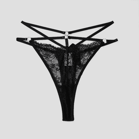Fulorrnie Underwear for Women Breathable Cheeky Comfort Seamless Panty Cute High Cut Waist Elastic Panties  Black  M