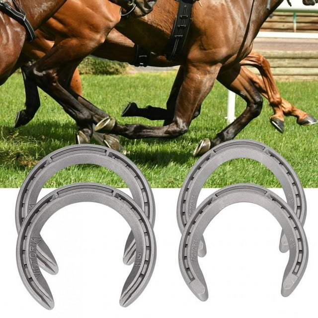 Filfeel Fer à Cheval en Alliage d'Aluminium de Haute Qualité, Kit de Fer à Cheval, Course pour Élevage d'Animaux