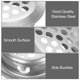 thumbnail image 4 of 12 Piezas de Cubiertas de Ventilación Circular Soffit Vent 53mm/2.1" Cubierta de Ventilación de Acero Inoxidable Tono Plateado, 4 of 7