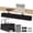 Black-48'' L, variant on Under Desk Cable Management Tray - 36" Cord Organizer For No Drill  Fabric Table Wire With 16x Ties Office/home Hider Fits Adapters & Sockets Black