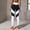 White, variant on Ahabrexf Gym Leggings for Women,Solid Color Stretch Yoga Trumpet Pants for Running and Active Wear