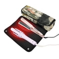 thumbnail image 6 of Hair Tool Organizer Bag with Heat Resistant Mat Removable Travel Storage Case for Hot Air Brushes Curling Irons Black Cat and Glass Vase, 6 of 8