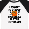 thumbnail image 4 of Inktastic I Want to Grow Up to Be a Basketball Player Like My Daddy Boys or Girls Toddler T-Shirt, 4 of 5