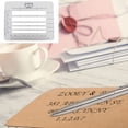 thumbnail image 2 of 4 Style Envelope Addressing Guide Stencil, Templates Ruler Guide Straight Spacing Line Thank You Card for Mother's Day Valentine's Day Scrapbooking Template Journal Lettering Writing, 2 of 9