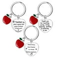 thumbnail image 5 of Teacher Appreciation Keychain Stainless Steel Thank You Gift for Educators, 5 of 6