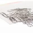 thumbnail image 1 of Clips de papel antideslizantes, 500 Uds. Clips de papel medianos y gigantes (1,3 pulgadas y 2 pulgadas), duraderos y resistentes al óxido, clip de papel recubierto, ideal para oficina, Sch, 1 of 5