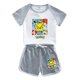 thumbnail image 4 of Nueva ropa para niños de Pokemon, figura de dibujos animados de Pikachu, pantalones cortos 100% de algodón, conjunto de manga corta, regalos de cumpleaños para niños, 4 of 4