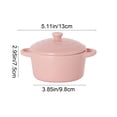 thumbnail image 3 of Ohmyroo Mini Ceramic Casserole Dish With Lid For Individual Portions, 3 of 7