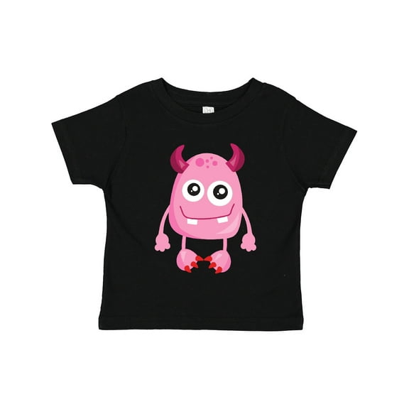 Inktastic Cute Monster, Pink Monster, Funny Monster, Horns Boys or Girls Toddler T-Shirt