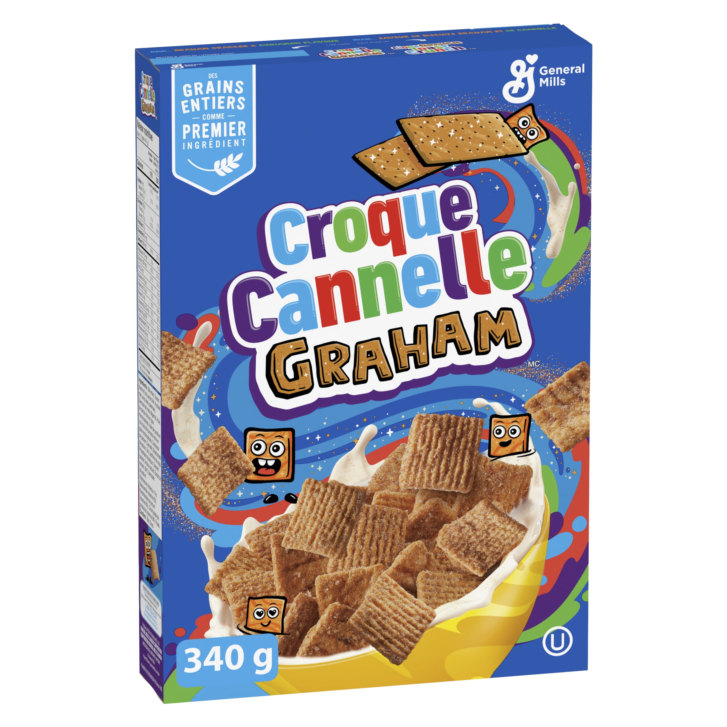 CinnaGraham Toast Crunch Cereal, Whole Grains