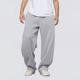thumbnail image 2 of StSilkitty Boys Girls Pants Elastic Waist Drawstring Loose Wide Leg Casual Pants with Pockets Lightweight Soft Trousers, 2 of 6
