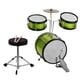 thumbnail image 4 of Tambor de percusión Niños Niños Principiantes Junior Juego de batería de 3 piezas Kit de batería Instrumento musical de percusión con platillos Baquetas Taburete ajustable Irfora Tambor de percusión, 4 of 6