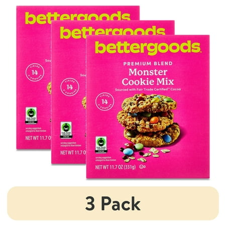 (3 pack) bettergoods Premium Blend Monster Cookie Mix 11.7 oz (3 pack) bettergoods Premium Blend Monster Cookie Mix 11.7 oz