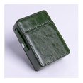 thumbnail image 1 of Pu Leather Cigarette Box Case Stainless Steel Cigarette Case With Lighter Holder Y-22, 1 of 4