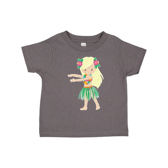 Inktastic Blonde Hula Girl Girls Toddler T-Shirt