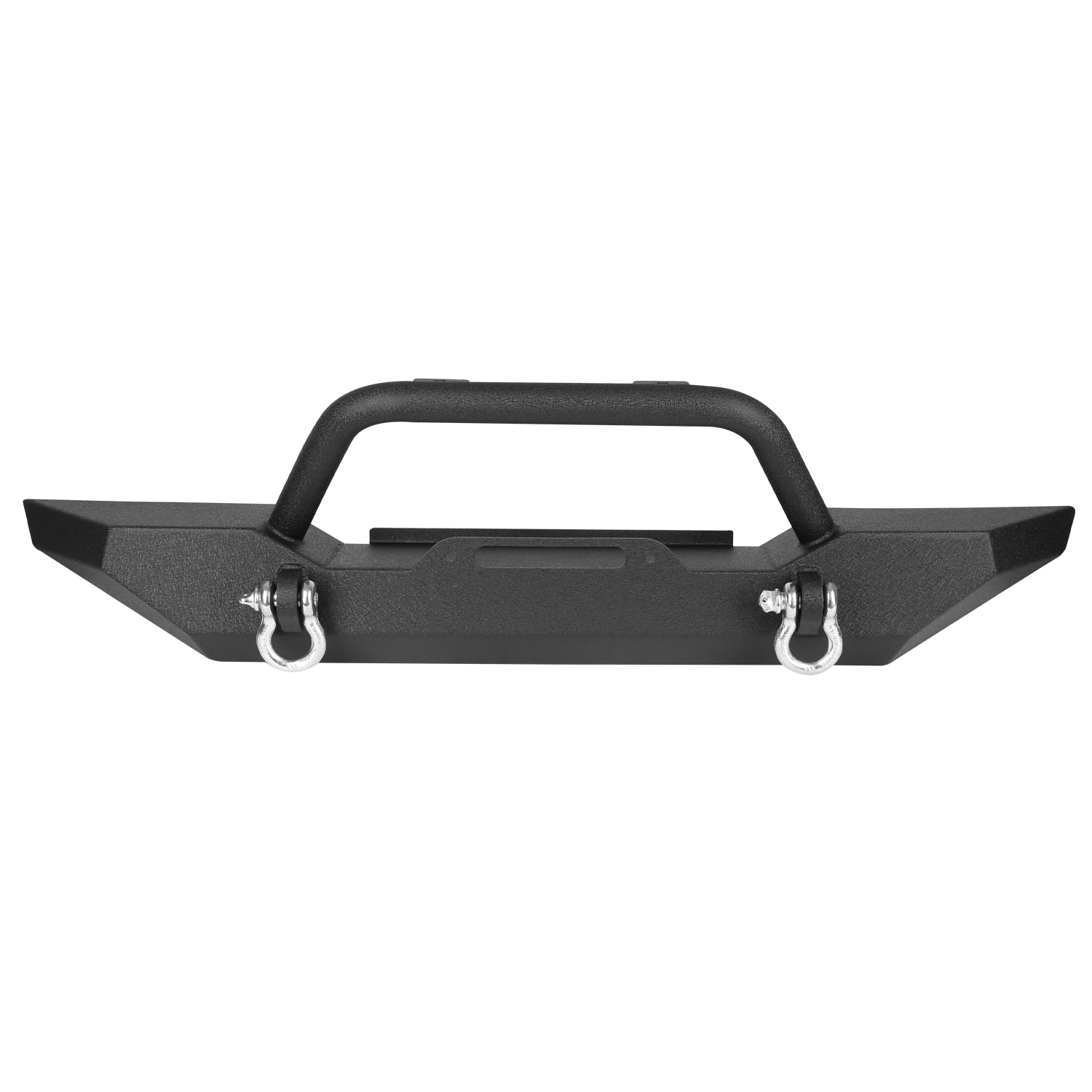 SpecD Tuning Black Front Bumper Rock Guard + DRing + Winch Plate for