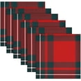 thumbnail image 5 of Coolnut Soft Reusable Satin Table Decorative Napkins, 20x20InX4 PCS Scottish Plaid, Family Dinner Wedding Banquet, Cocktail Party, Kitchen, Birthday Party Washcloth Gift, 5 of 7