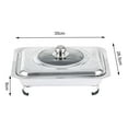 thumbnail image 4 of Guardoinrt Stainless Steel Chafing Dish with Cover Holder Serving Tray for Parties StyleA Style A 1Set, 4 of 6