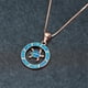 thumbnail image 4 of Collar para mujer, joyería para mujer, joyería para mujer 2022, collar de tortuga circular de moda, rosa Phnom Penh azul cielo para mujer, colgante de regalo maravilloso., 4 of 5