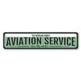 thumbnail image 2 of Aviation Service Novelty Sign, Metal Wall Decor - 4x18 inches, 2 of 4