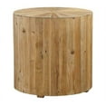 thumbnail image 3 of Rising Sun 24-inch Diameter Round Reclaimed Pine Cylinder Side Table, 3 of 3