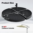 thumbnail image 3 of Aimee Lii Outdoor Cantilever Offset Patio Umbrella Base, Umbrella Base Heavy Duty, 3 of 7