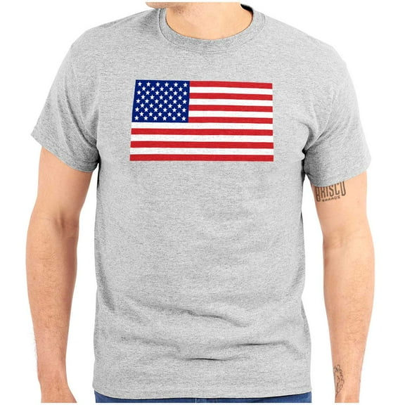 Classic American Flag USA Pride Men's Graphic T Shirt Tees Brisco Brands M