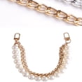 thumbnail image 3 of Beautiful Retro Purse DIY Replacement Handles Beaded Shoulder Bag Alloy buckle bag chain Handbag Belt Pearl Bag Strap Bag strap GOLD, 3 of 8