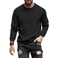 thumbnail image 2 of pstuiky camisetas de manga larga para hombre, Sudadera deportiva informal de manga larga para hombre, color liso camisetas de hombre l, 2 of 5