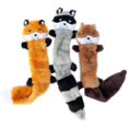 thumbnail image 2 of Pet Dog Toy Plush Bite Molar Toy, Fox, Raccoon and Squirrel, 3-Pack, 2 of 3
