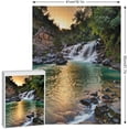 thumbnail image 2 of 500 Piece Mountains Waterfall Water Flow Creek Stream Landscape Jigsaw Puzzle for Adults - Every Piece is Unique, Family Activities Games, 500 Piece Finished Size is 21.7"x16.1", 2 of 8