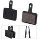 thumbnail image 2 of Pastillas de Freno de Disco de Bicicleta, Negro Zapatas de Freno de Disco de Bicicleta de montaña Bicicletas de Carretera Semi Metal Pastillas de Freno, 2 of 8