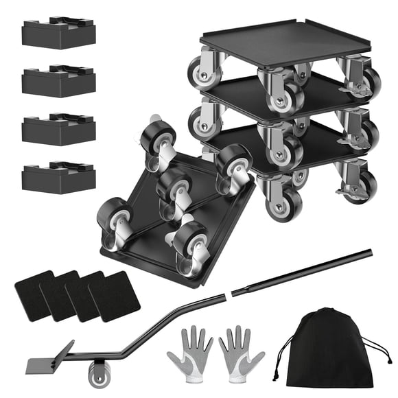 Muebles Dolly LOYAL TIGER Heavy Duty de 680 kg con 5 ruedas de 360°