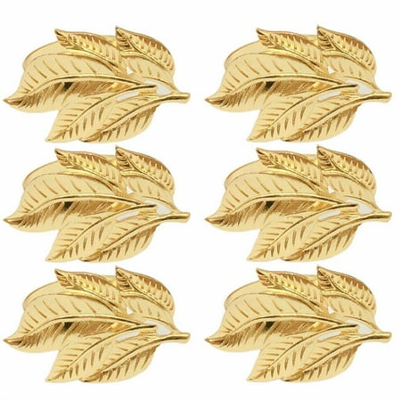 

Leaf Shape Napkin Rings Tabletop Serviette Holder for Party Decor