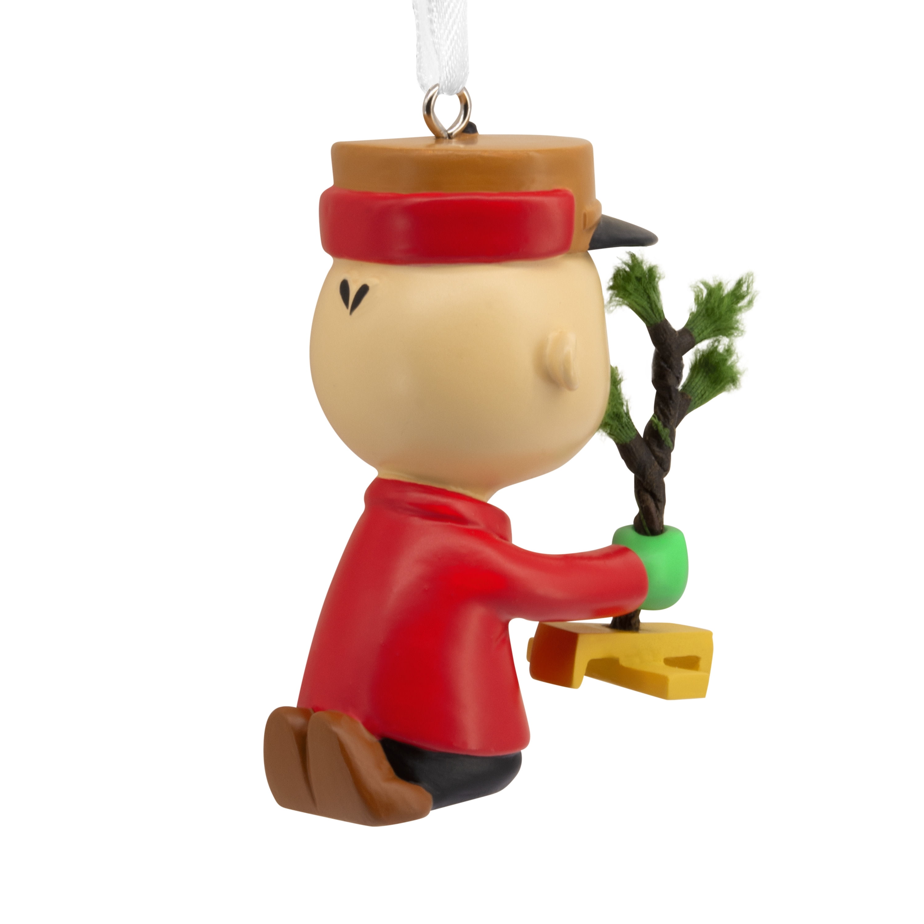 Hallmark Christmas Ornament (Peanuts Charlie Brown Kneeling Tree), 1 Count