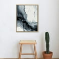 thumbnail image 4 of JEUXUS  Framed Canvas Print Wall Art Set Blue Pastel Watercolor Landscape Abstract Shapes Illustration Modern Decorative Nordic Calm/Zen Multicolor for Living Room, Bedroom, Office, 4 of 4