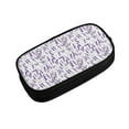 thumbnail image 2 of Uemuo Lavender Flowers Printed Pencil Pen Case, Portable Pencil Pouch with Zipper, Compact Stationery Bag Makeup Bag, Pencil Bag for Home Office, 2 of 9