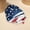 #0285 Dark Blue, variant on Independence Day 250th Anniversary Working Cap with Sweatband, Adjustable Patriotic Scrub Hat for Professionals, Dust-Proof Unisex Head Cover July 4th #0285 Red